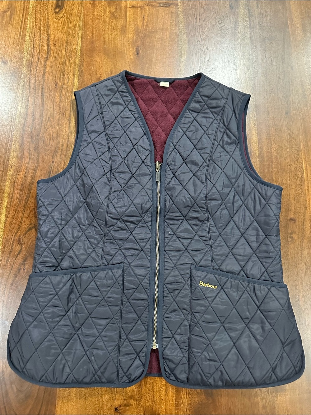 Barbour Fleece Betty Liner Vest Size 14